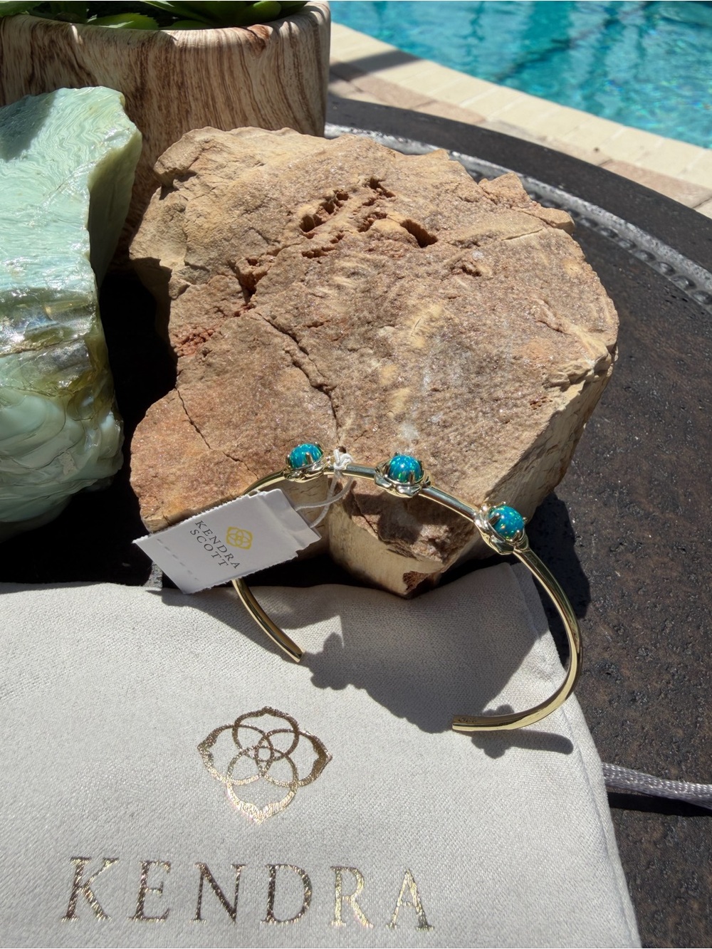 NWT KENDRA SCOTT Cuff Bracelet- Beautiful Designer - Classic - Boho Gold